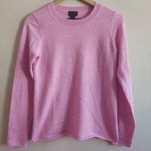 J Crew Sweater Womens Small Pink Italian Cashmere Pullover Crewneck F5916 SP17